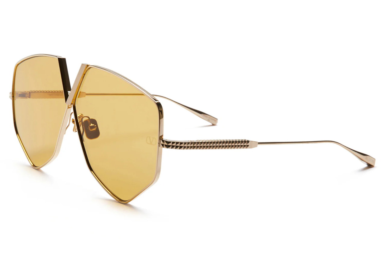 Valentino V - Hexagon Oversized Titanium Aviator Frame - Image 5